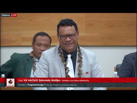 National Budget: Day 6 - Vaaaoao Salumalo Alofipo (Gagaaemauga 1)