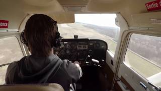 Solo Touch and go training in a Cessna 172