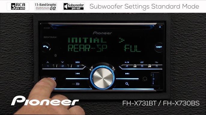 Pioneer FH-X730BT Autoradio CD double DIN Bluetooth