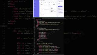 Responsive Admin Dashboard Using HTML CSS & JavaScript