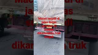 macet terjadi dijalan lintas sumatra di Medan dikarenakan truk mogok #shorts #viral #news