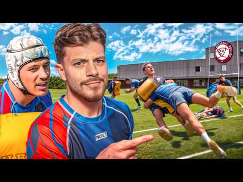 First tackles… and first match at the Crunch Creator! 🏉 (at UBB)