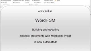 Word FSM - a First Look
