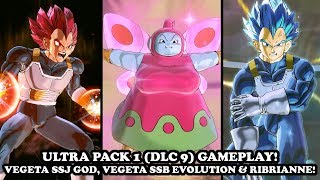 Ultra Pack 1 Vegeta Ssj God, Vegeta Ssb Evolution & Ribrianne Gameplay Dlc 9 Db Xenoverse 2
