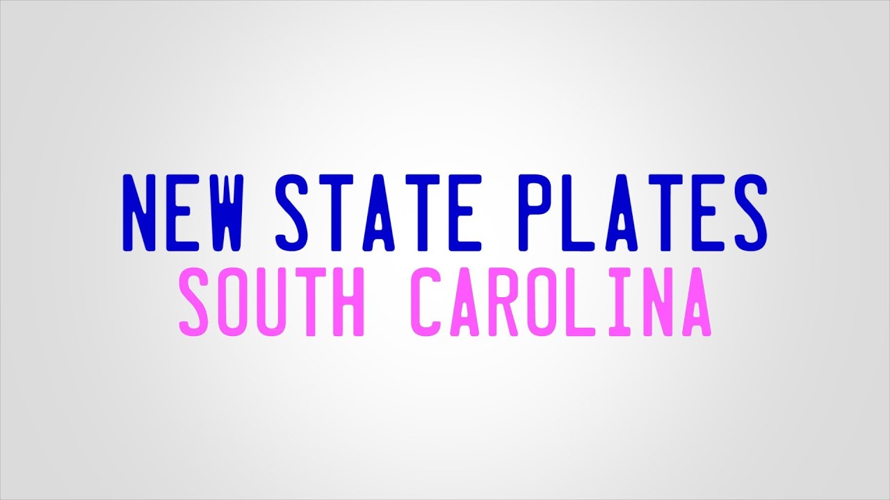 South Carolina: We Sneeze Rainbows - New State Plates, every Sunday at 7PM EST!