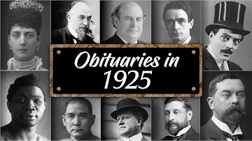 Obituary: Famous Faces We Said GOODBYE to in 1925