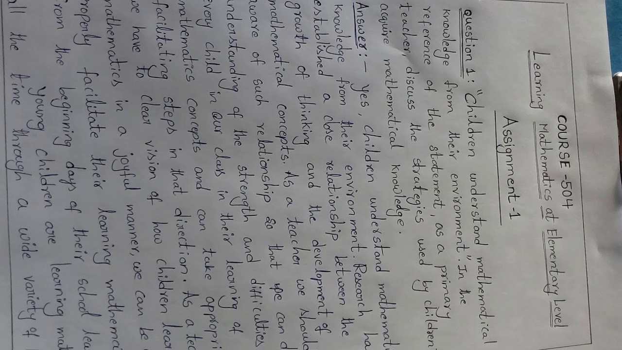 Nios DElEd course 504 assignment answer(4)