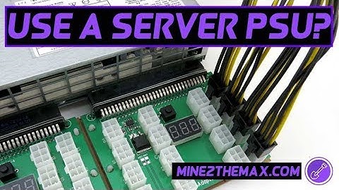 Why I use a server PSU for mining