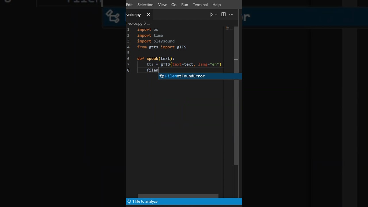 Make your own Voice Assistant with Python || for full video check description #shorts