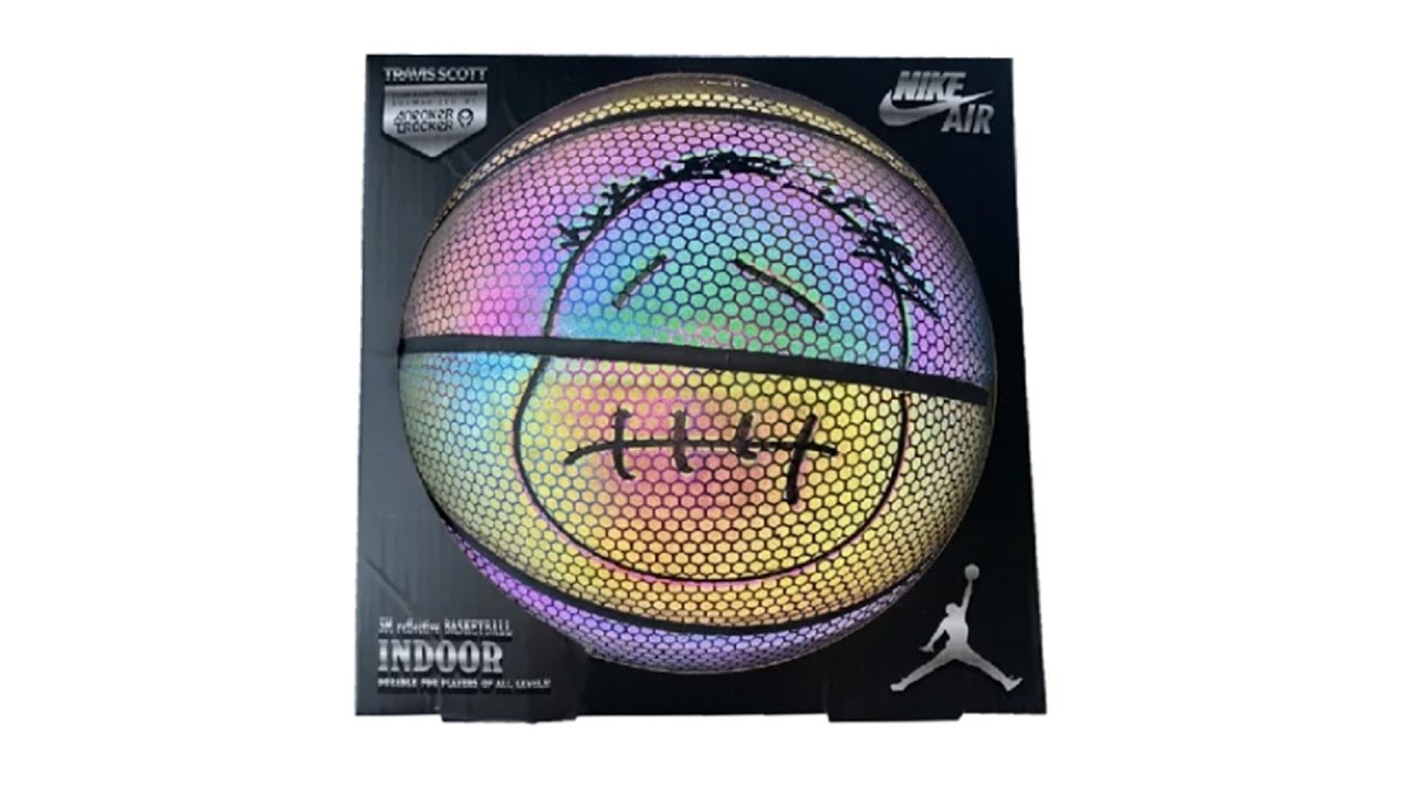 travis scott reflective basketball