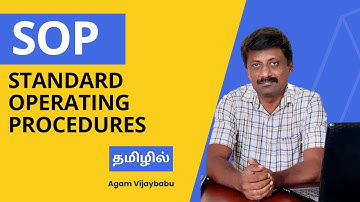 SOP in Tamil: Standard Operating Procedures by Lean coach VijayBabu / agam 5S consultancy