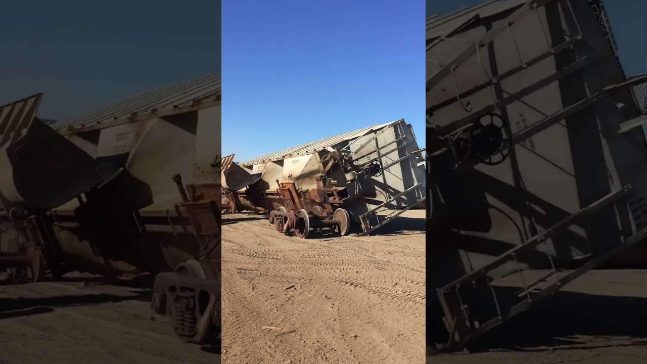 Rail cars tip easily 