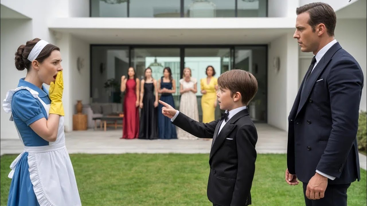 Миллионер заставил выбрать мать… но сын выбрал уборщицу и шокировал всех!