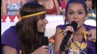 Miley Cyrus & Mandy Jiroux- Teen Choice Awards 2008 Hq Part 2