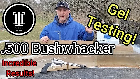 .500 Bushwhacker GEL TEST! Crazy Results! 🔥 This Cartridge Is AWESOME!