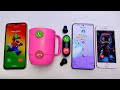 Galaxy a15 Mario vs Plastic Cups vs Earbuds vs Pixel 10 Pro vs IPHONE 7 Signal incoming call