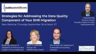 Strategies for Addressing the Data Quality Component of Your EHR Migration