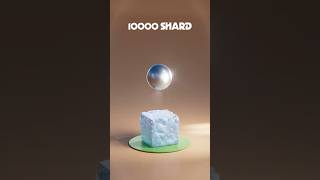 Cinema 4D Ice Simulation 🧊🧊🧊 #simulation #cinema4d #blender3d #shards #satusfying #cinema4danimation