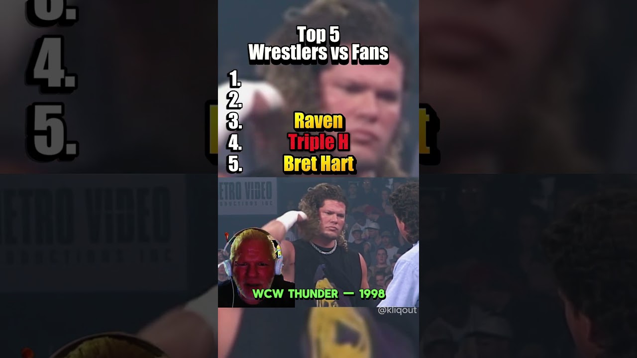 The top 5 wrestlers vs fans. 
