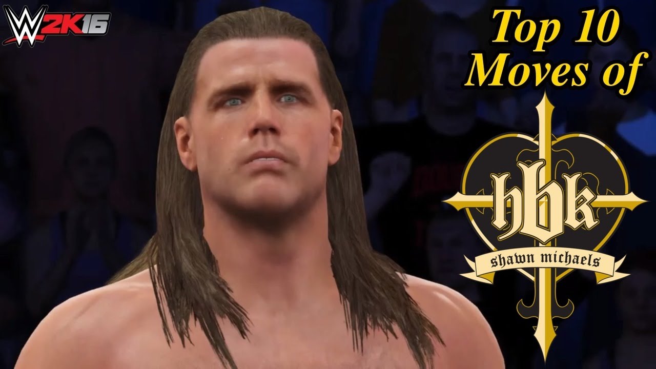 WWE 2K16 Top 10 Moves of "The Heartbreak Kid" Shawn Michaels! (PS4