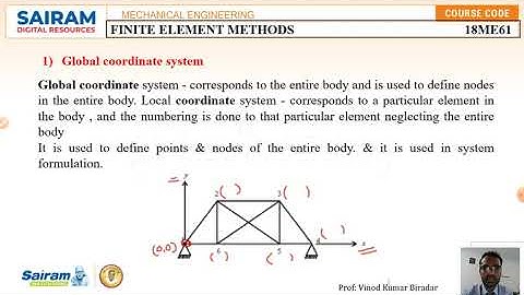 Lecture Video 11_18ME61_Module 2_CST element, Shape function & coordinate systems_Vinod Biradar