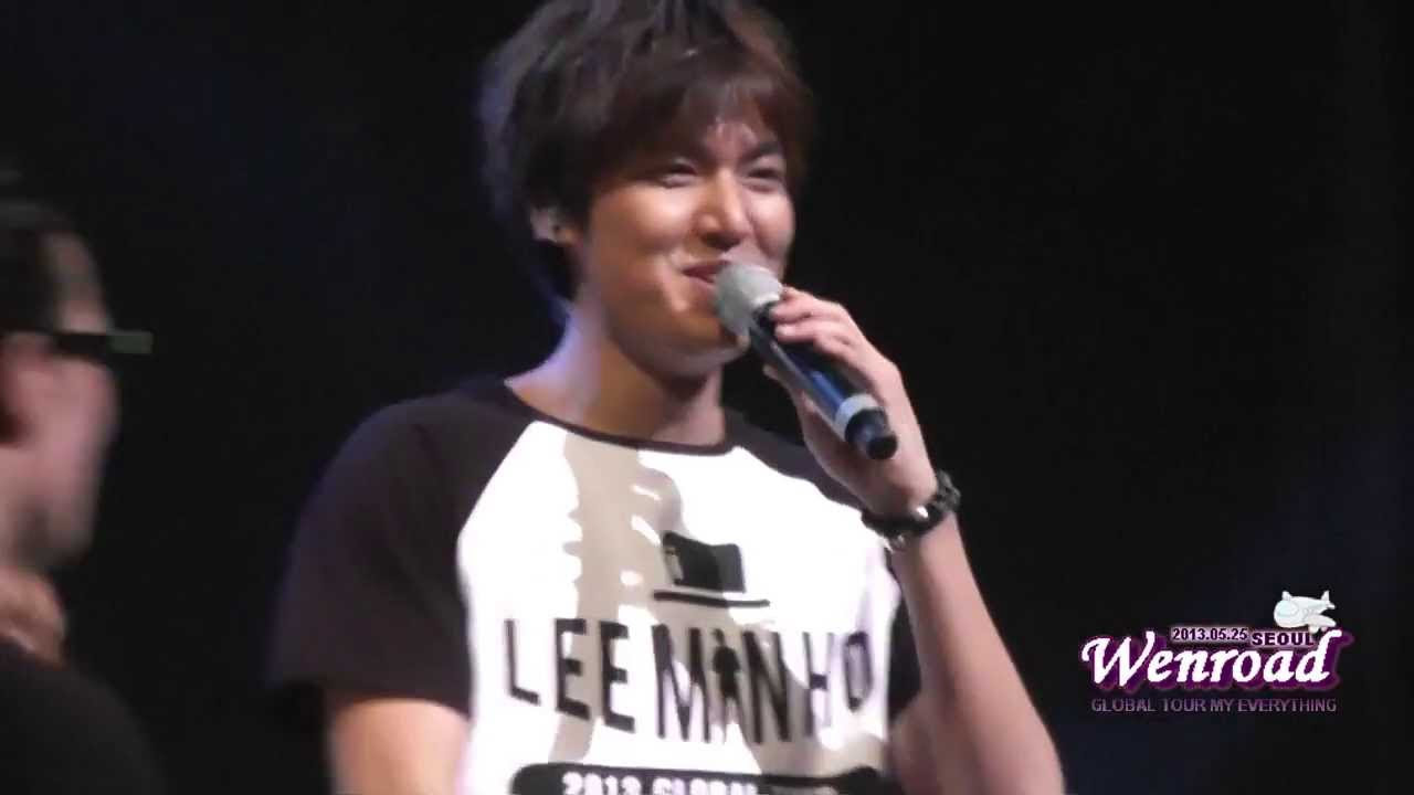 20130525 Lee Min Ho Global Tour In Seoul My Everything - YouTube