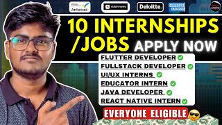 10 Internship Opportunities | Everyone Eligible | Amex | Flutter | React Native |  Multi Atoms