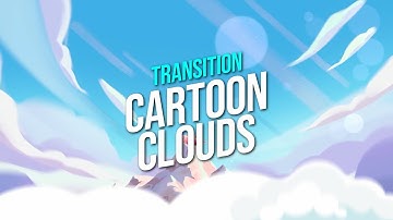 Cloud Cartoon Transition Animation - After Effects Template