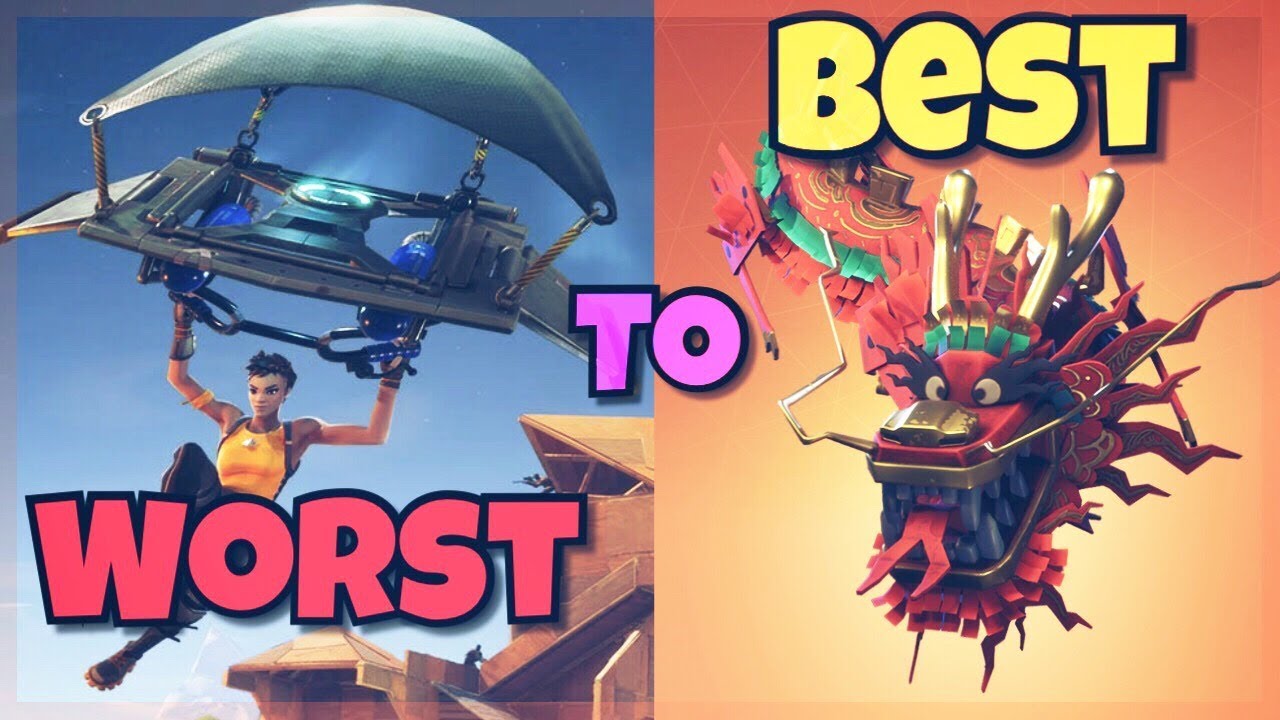 RANKING EVERY GLIDER IN FORTNITE FROM WORST TO BEST! Fortnite Battle Royale (ALL 34 GLIDERS