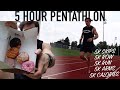 Creating My Own 5 HOUR 5K FITNESS CHALLENGE | Pentathlon + Accidental McDonald's Mukbang