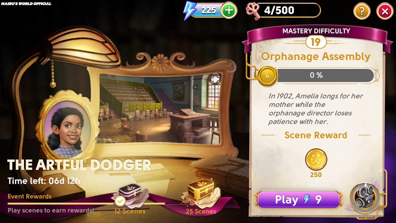 June's Journey Secrets 21r Scene 19 Orphanage Assembly Silhouette Mode 4K ULTRA HD