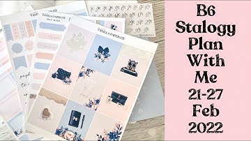B6 Stalogy || plan with me weekly pages || 21-27 February  2022