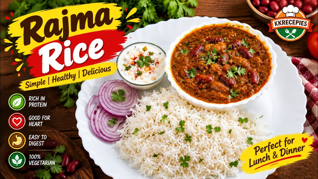 Simple and Testy Rajma and Rice #food #@kkrecepies - YouTube
