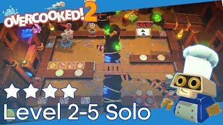 【Overcooked 2】Level 2-5 - Single Player - 4 Stars ⭐️⭐️⭐️⭐️