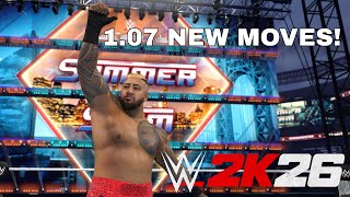 WWE 2K26 ALL New Moves Added In Patch 1.07!
