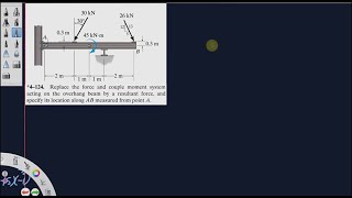 Solving problem 124 from chapter 4 static Hibbeler