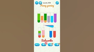 water sort jigsaw Puzzle game level 483 #numpuz #funnygaming #shorts #watergame #braingame #color