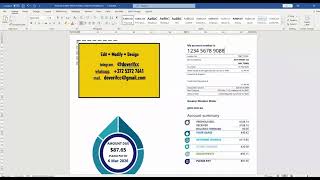 Australia Greater Western Water utility bill template