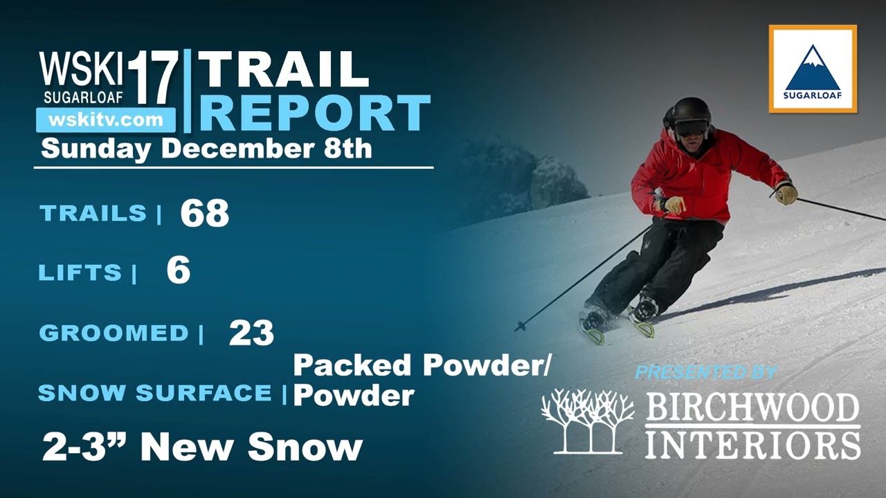 WSKI Latest Local Forecast and Trail Conditions Dec 8th 2024 am