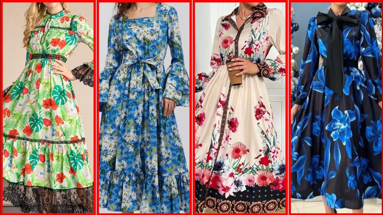 Women's Printed Swing Skater Dresses for Party Events (Target of fashion)2025