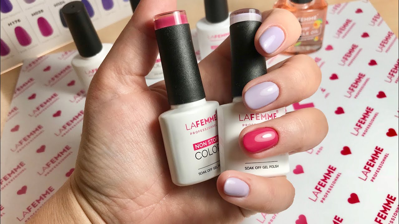 TUTORIAL MINI ALLUNGAMENTO CON BASE SEMI E STESURA COLORE - REVIEW LA FEMME NON STOP COLOR