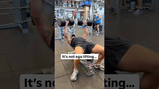 IT’S NOT EGO LIFTING 😤 #gymmotivation #benchpress  #chestday