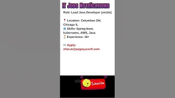 Lead Java Developer October 23, 2025