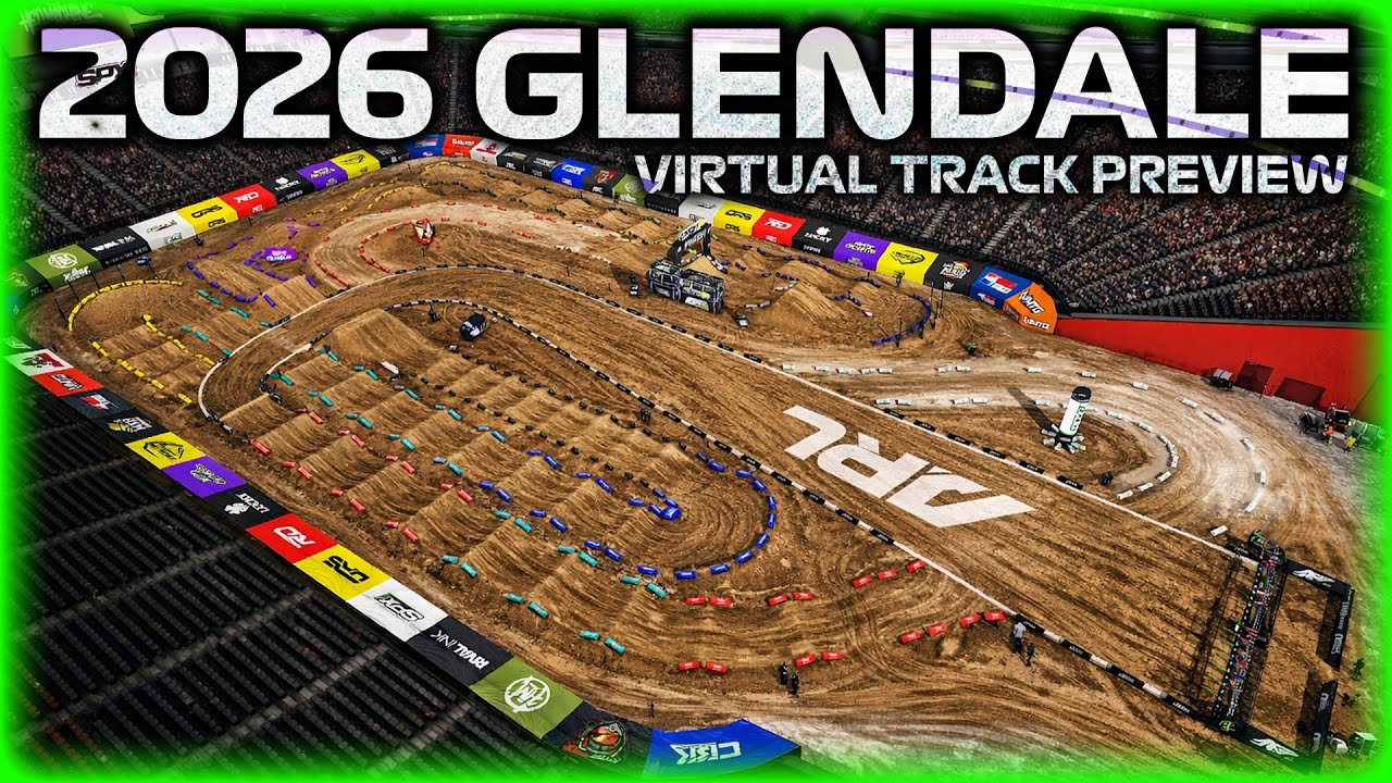 Предварительный обзор трассы Glendale Supercross 2026 | Мотоциклы для мотокросса и симулятор мото...