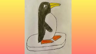 Penguin drawing/how to draw a penguin/easy drawings