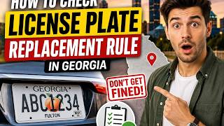 How to check a license plate replacement rule in Georgia