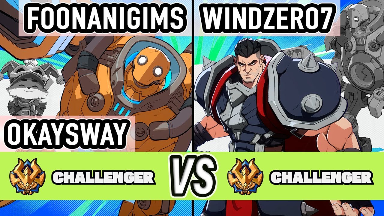 2XKO ▰ Foonanigims + Okaysway (Blitzcrank / Teemo) vs Windzero7 (Darius / Blitzcrank) ▰ High Level