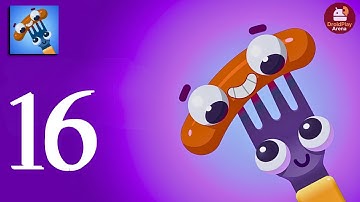 Fork N Sausage Gameplay Walkthrough | Mobile Puzzle Challenge |  Droid Play Arena | Episode -16