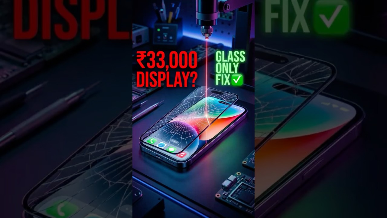 iPhone 14 Pro Glass Only Replacement 🔥 95% Money Saving 