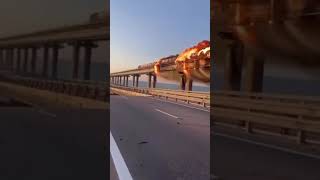 Шок 😱  Горит Крымский Мост. Движение Закрыто